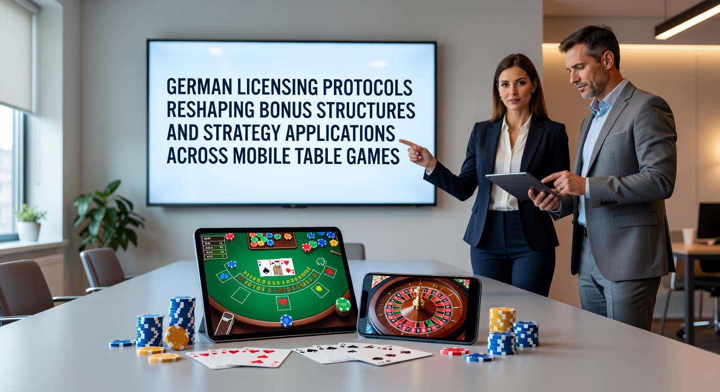 Deutsche Lizenzprotokolle und mobile Tischspiele mit Fokus auf Bonusstrukturen
