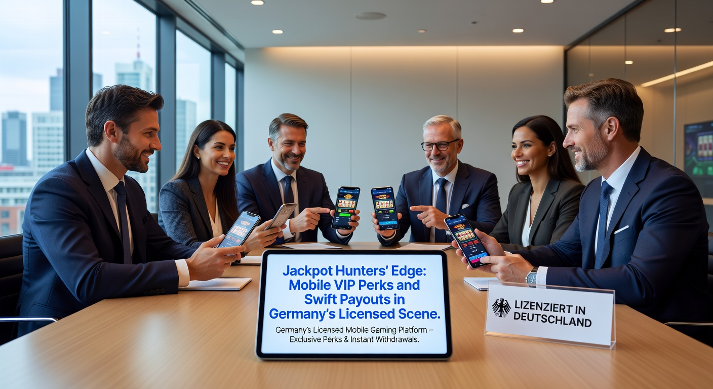 Schnelle Auszahlung eines VIP-Jackpots auf einem Smartphone-Bildschirm in einem deutschen Online-Casino, mit Bestätigungs-Notification und Euro-Symbolen